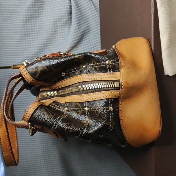 SOLD--Authentic Louis Vuitton monogram Rivette shoulder bag w/box and dust bag - Picture 5 of 16